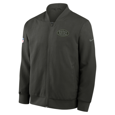 New York Jets Rivalries Collection Sideline Men's Nike NFL Full-Zip Bomber Jacket
