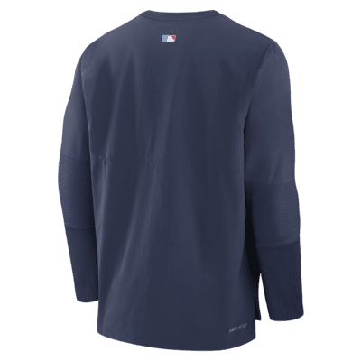 Chamarra Nike Dri-FIT de la MLB sin cierre para hombre Chicago Cubs Authentic Collection City Connect Player