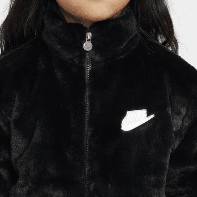 Nike Little Kids' Faux Fur Jacket