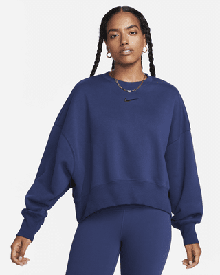 navy blue nike crewneck sweatshirt