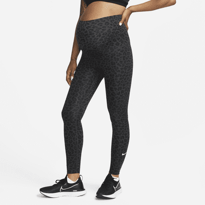 One (M) Women's High-Waisted Leopard Print Leggings (Maternity). Nike .com