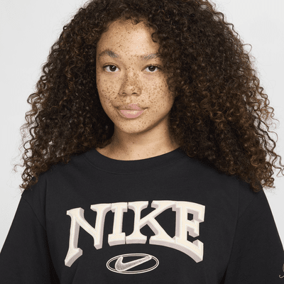 Nike Sportswear ledig kortermet kort T-skjorte til dame