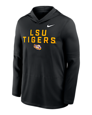 Мужские  LSU Sideline Nike Dri-FIT College Long-Sleeve Hooded Top