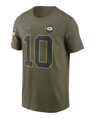 Мужская футболка Jordan Love Green Bay Packers Salute To Service Men’s Nike NFL