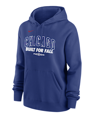 Женское худи Chicago Cubs 2025 Postseason Authentic Collection Nike MLB Pullover Hoodie