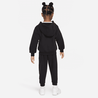 Conjunto de dos piezas de sudadera con gorro infantil Nike Full-Zip Club Set