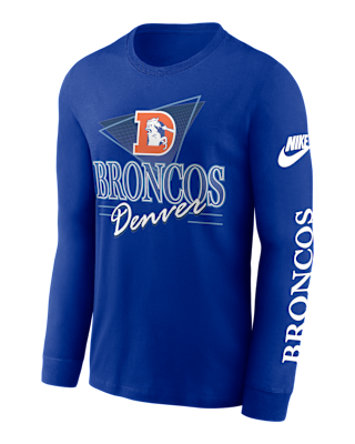 Мужская футболка Denver Broncos Rewind Nike NFL Long-Sleeve
