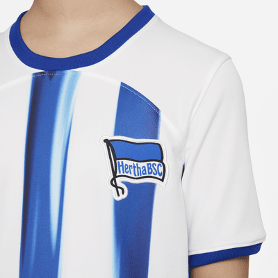 Hertha BSC 2023/24 Stadium Home Nike Dri-FIT Fußballtrikot für ältere Kinder