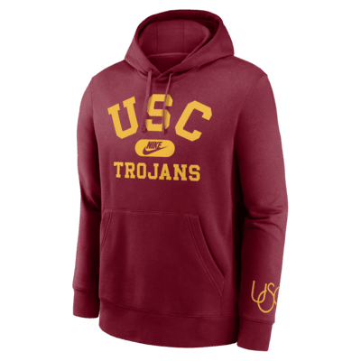 Sudadera con gorro sin cierre universitaria Nike para hombre USC Trojans Legacy Club Foundational