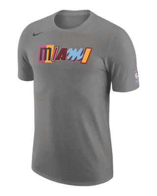 Miami Heat Nike City Edition Logo Performance T-Shirt - Blue
