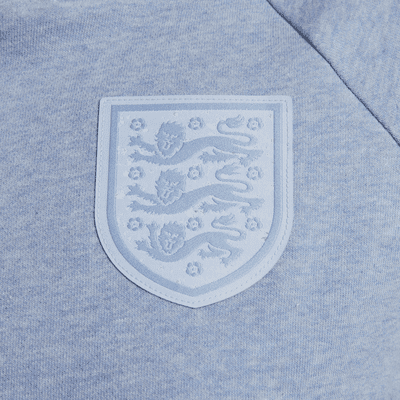 Sudadera con gorro de fútbol de tejido Fleece sin cierre para mujer de Inglaterra