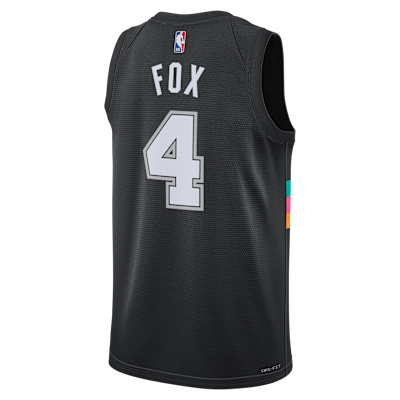 Jersey Nike NBA Swingman para hombre de De'Aaron Fox de los San Antonio Spurs City Edition