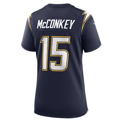 Ladd McConkey Los Angeles Chargers Women’s Nike NFL Game Jersey
