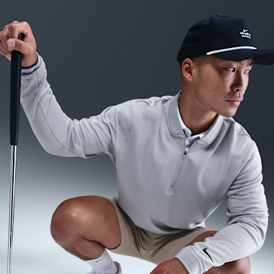 Playera de golf de medio cierre Nike Velocity Therma-FIT para hombre