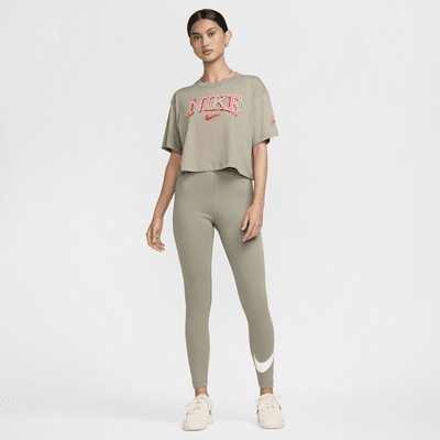 Nike Sportswear Classics magas derekú, mintás női leggings