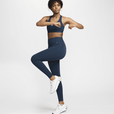 Leggings de largo completo y tiro alto de media sujeción con bolsillos para mujer Nike Universa