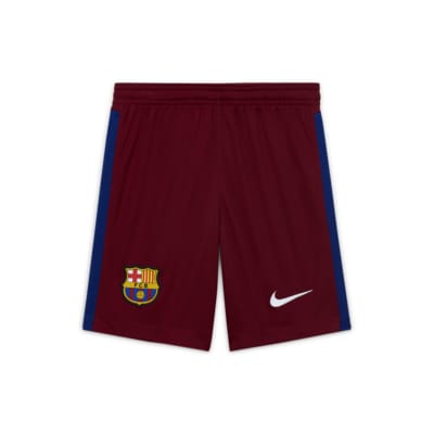 red nike football shorts