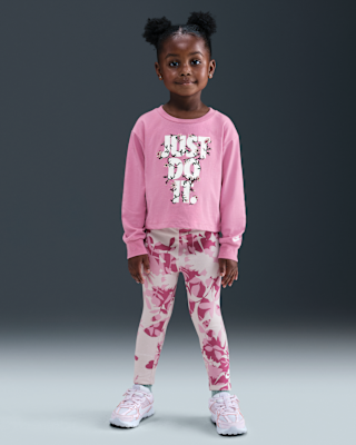 Детская футболка Nike Toddler Printed Club Long Sleeve and Leggings Set