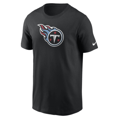 Nike Men's Tennessee Titans Dri-Fit Cotton Essential Logo T-Shirt