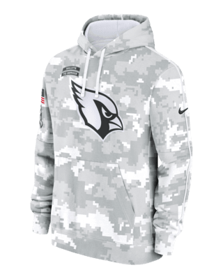 Мужское худи Arizona Cardinals Salute to Service Primary Edge Club Nike NFL Pullover Hoodie