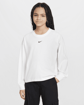 Подростковая футболка Nike Sportswear Essential Big Kids' (Girls') Long-Sleeve