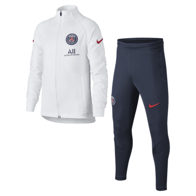 Paris Saint Germain Strike Older Kids Knit Football Tracksuit Nike Lu