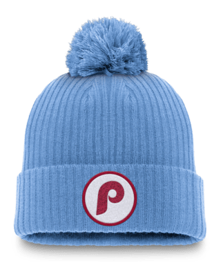 Мужские  Philadelphia Phillies Cooperstown Peak Nike MLB Cuffed Pom Beanie