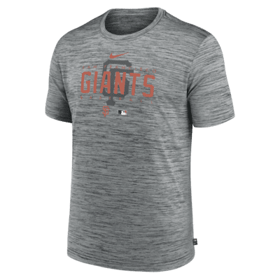 Men's Nike Dri-Fit Gray SF Giants T-Shirt 2XL Swish MLB