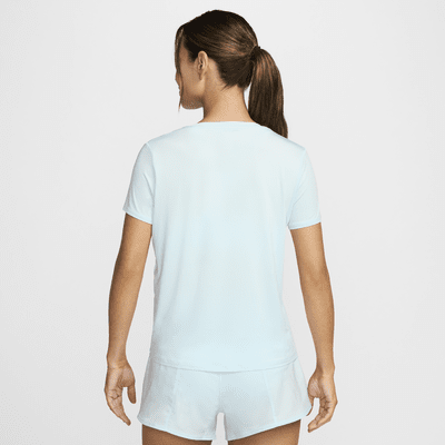 Nike One Dri-FIT hardlooptop met graphic en korte mouwen voor dames