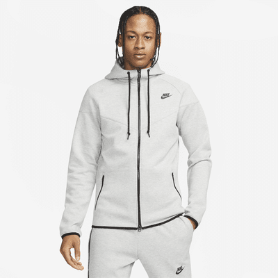 Nike Men's Sportswear Tech Fleece Black/Grey Full-Zip Hoodie