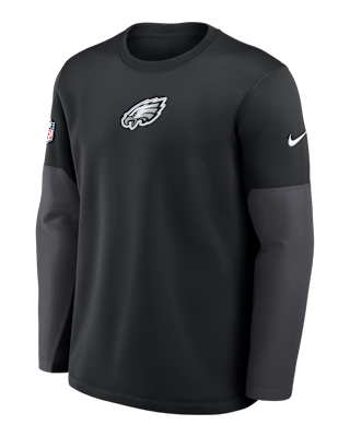 Мужская футболка Philadelphia Eagles Scripted To Win Sideline Coach Nike Therma-FIT NFL Long-Sleeve