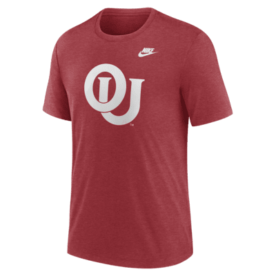 Playera universitaria Nike para hombre Oklahoma Sooners Blitz Evergreen Legacy Primary