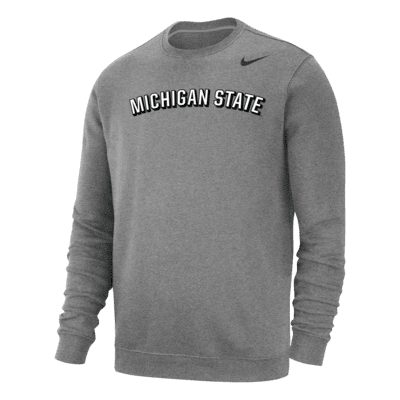 Michigan State Club Fleece Men's Nike College Sweatshirt. Nike.com