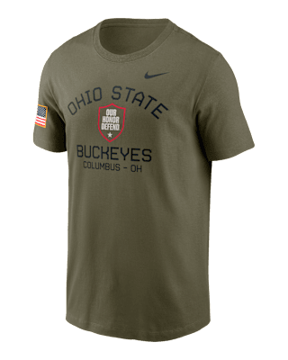 Мужская футболка Ohio State Buckeyes Military Appreciation Team Issue Nike Dri-FIT College