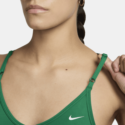 Bra deportivo acolchado de baja sujeción con cuello en V para mujer Nike Indy