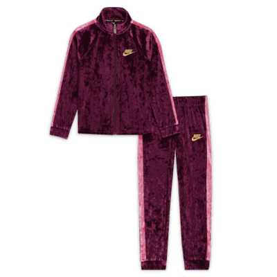 Nike Little Kids' Crushed Velour Tracksuit