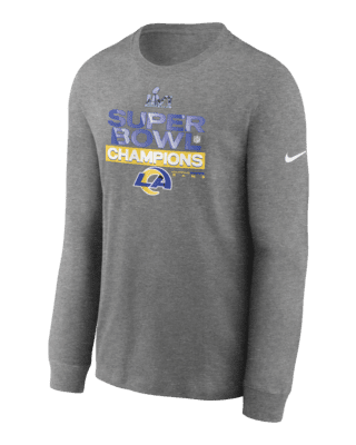 Men's Nike Heathered Gray Los Angeles Rams Super Bowl LVI Champions Locker  Room Trophy Collection T-Shirt