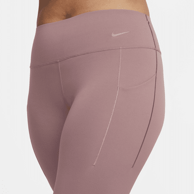 Leggings a todo o comprimento de cintura normal e suporte médio com bolsos Nike Universa para mulher