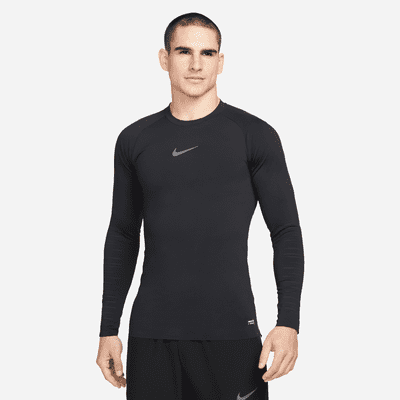 black nike shirt long sleeve