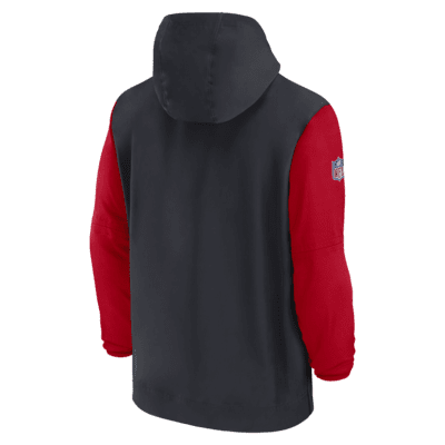 Houston Texans Sideline Pre-Game Player Men's Nike NFL 1/2-Zip Hooded Jacket