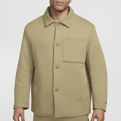 Chamarra tipo camisa de tejido Fleece para hombre Nike Tech