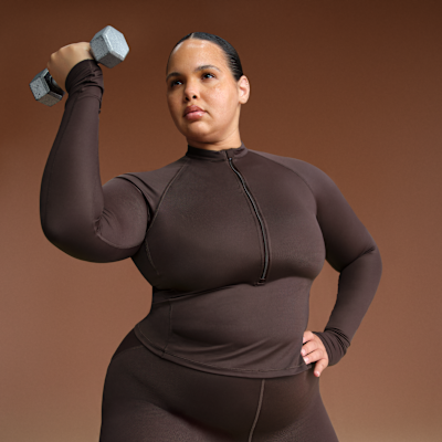 NikeSKIMS Shine Women's Long-Sleeve Half-Zip Top