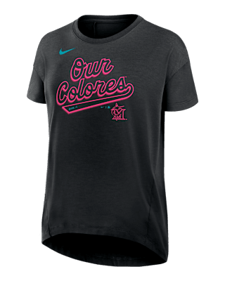 Женская футболка Miami Marlins City Connect Flowy Women’s Nike Dri-FIT MLB