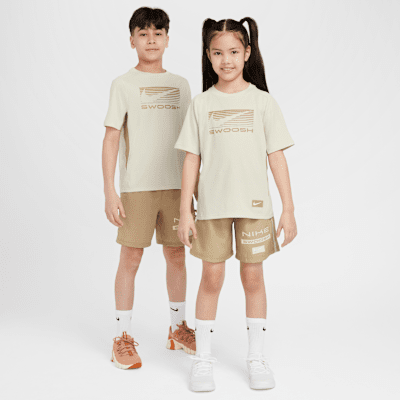 Playera de manga corta Dri-FIT para niños talla grande Nike Multi