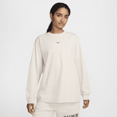 Playera de manga larga holgada para mujer Nike Sportswear