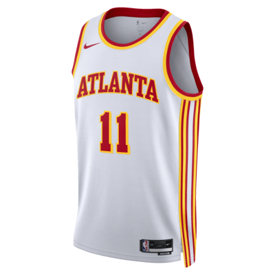 Atlanta Hawks Association Edition 2022/23 Nike Dri-Fit NBA Swingman Jersey - White, XL (52)