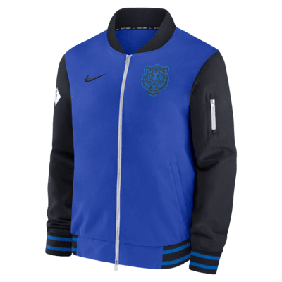 Detroit Tigers Authentic Collection City Connect Game Time Men's Nike MLB Full-Zip Bomber Jacket