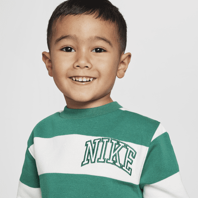 Nike Sportswear Club Toddler 2-Piece Rugby Stripe Crew Set