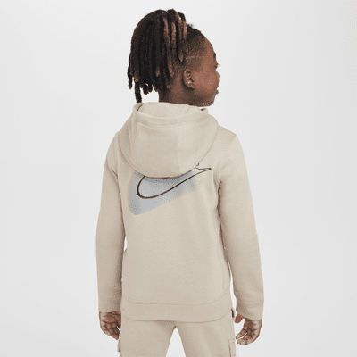 Felpa pullover in fleece con cappuccio Nike Sportswear Standard Issue – Ragazzo