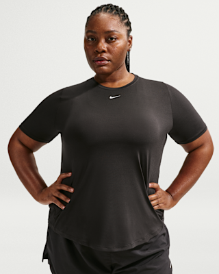 Женские шорты Nike One Classic Dri-FIT Short-Sleeve Top (Plus Size)